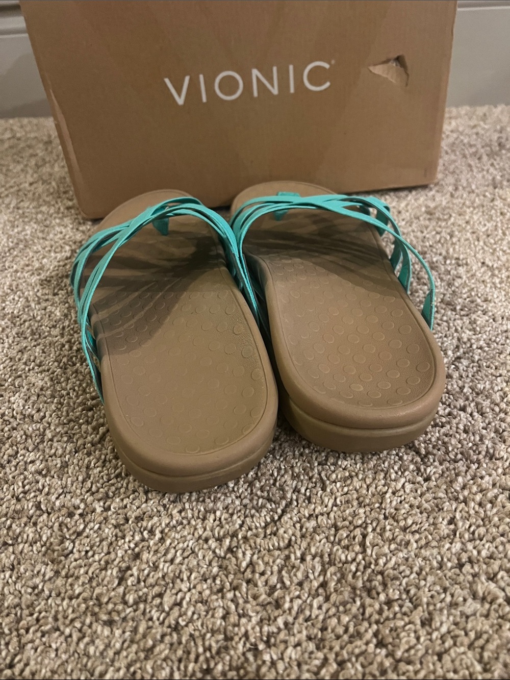 Vionic Woven Stretch Gore Thong Sandal-Tia - Picture 4 of 7